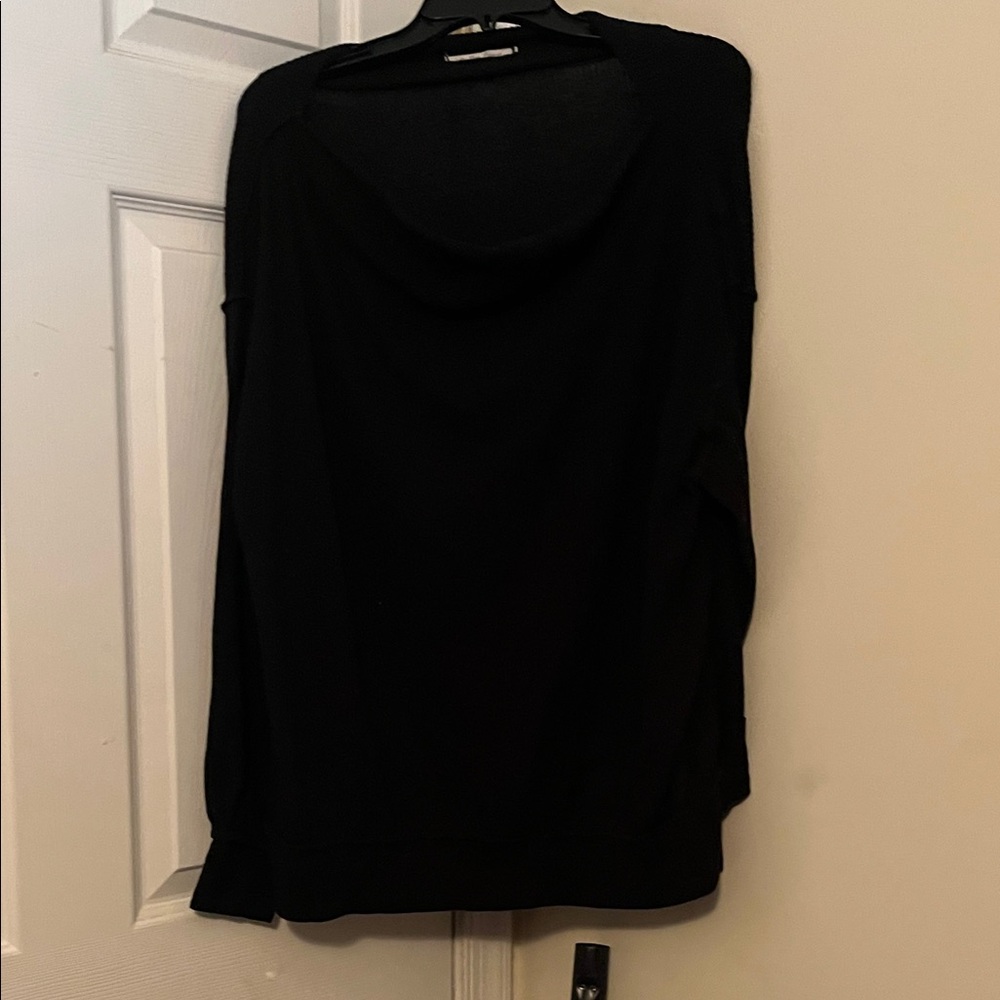 We The Free Black Off-the-Shoulder Sweater